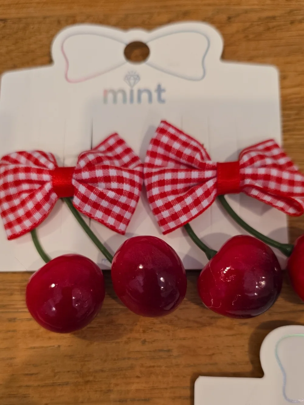 BULK Cherry Bow Barrettes